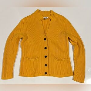 Liz Claiborne new york Women's Golden Cardigan Knit Sweater,  L